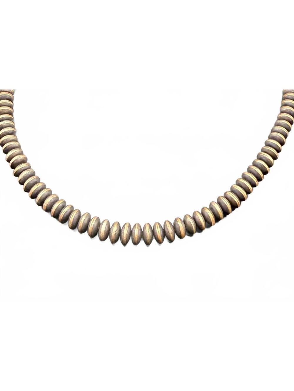 16–18" Solid Copper 7mm Saucer Bead Necklace - Picture 5 of 6